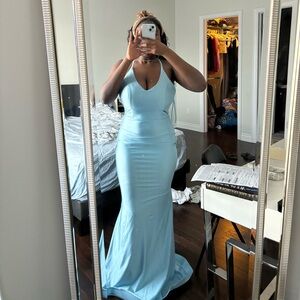 Jessica angel light blue prom dress size small